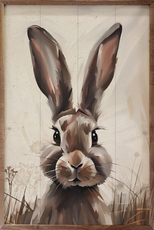 Peeking Brown Rabbit image 0