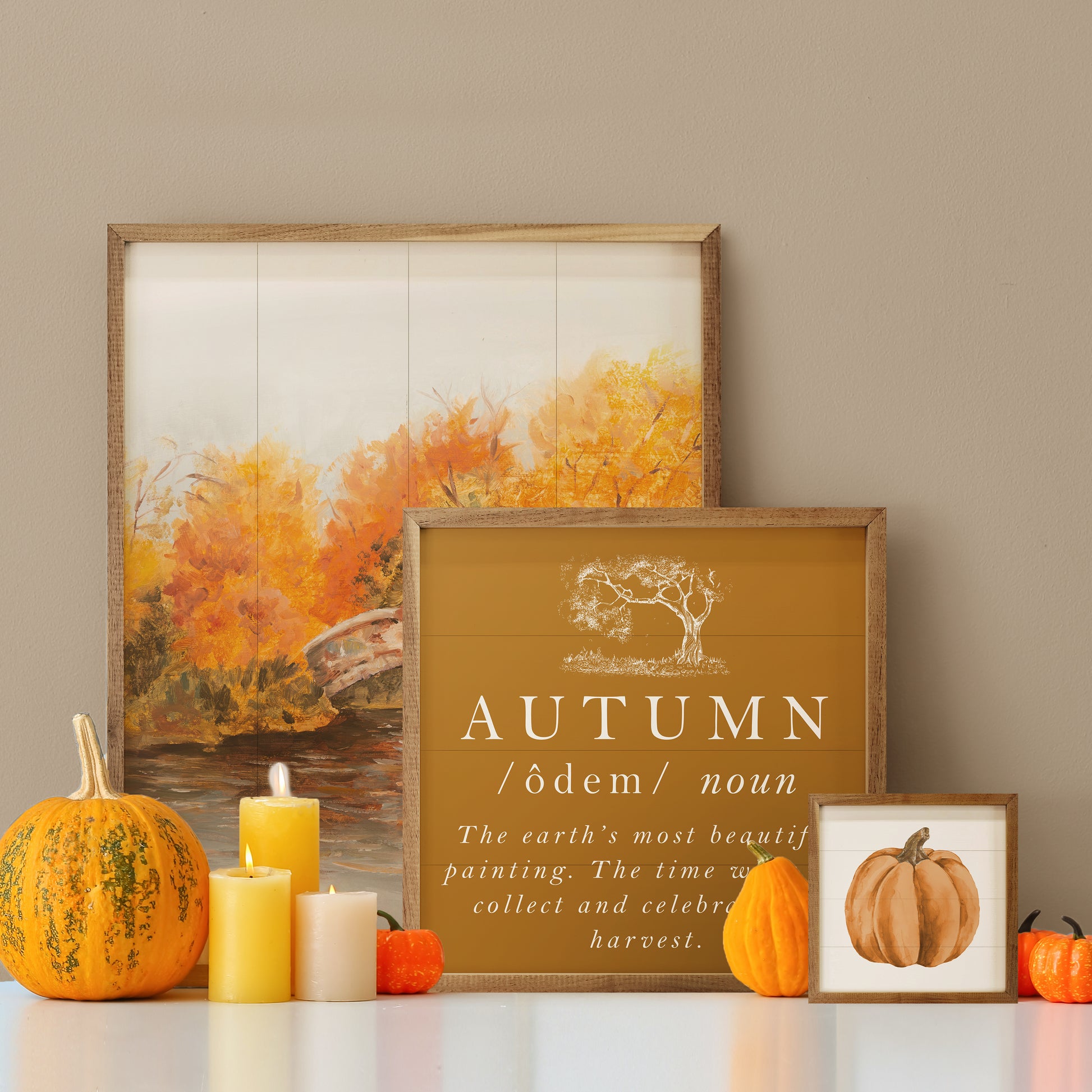 Watercolor Orange Pumpkin image 1