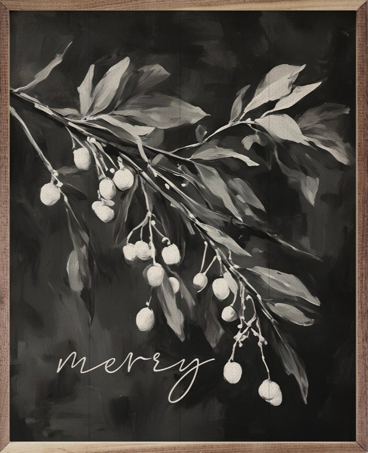 Merry Mistletoe BW image 0