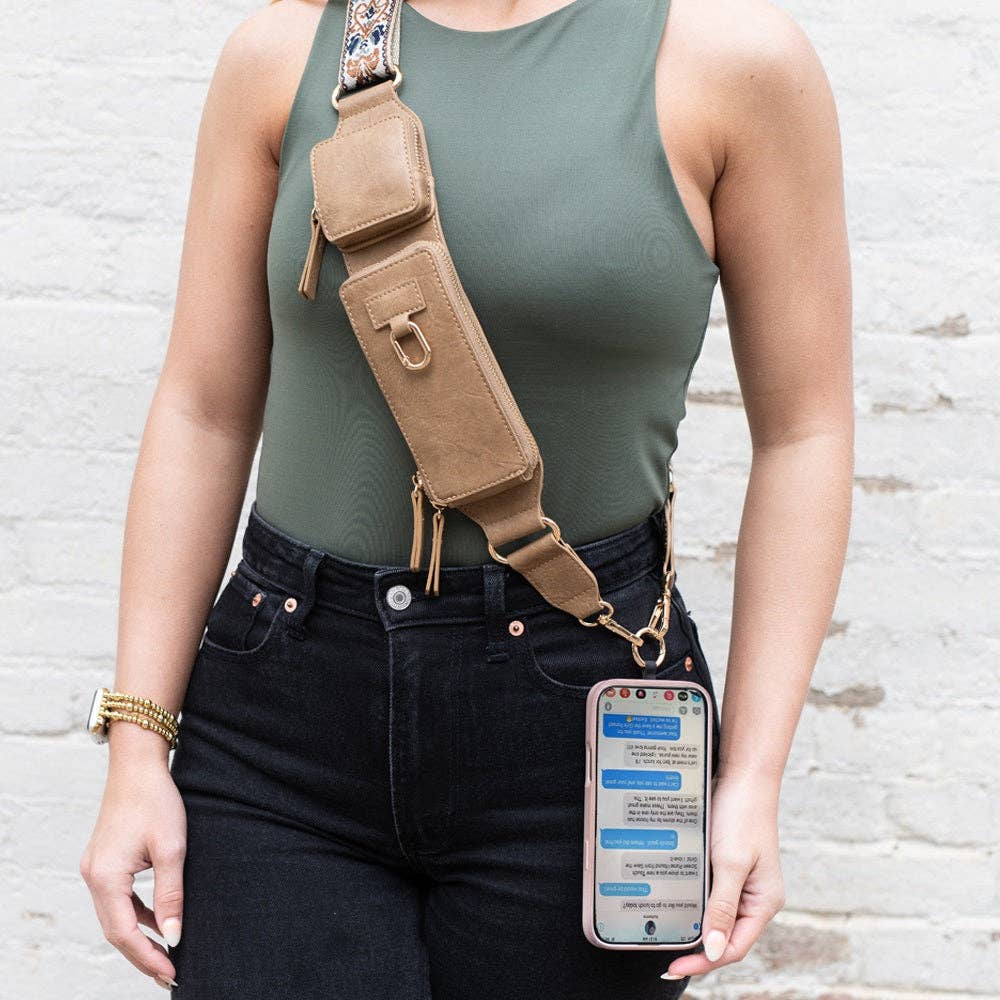 Zip & Clip RFID Strap: Espresso (Hardware: Gold)