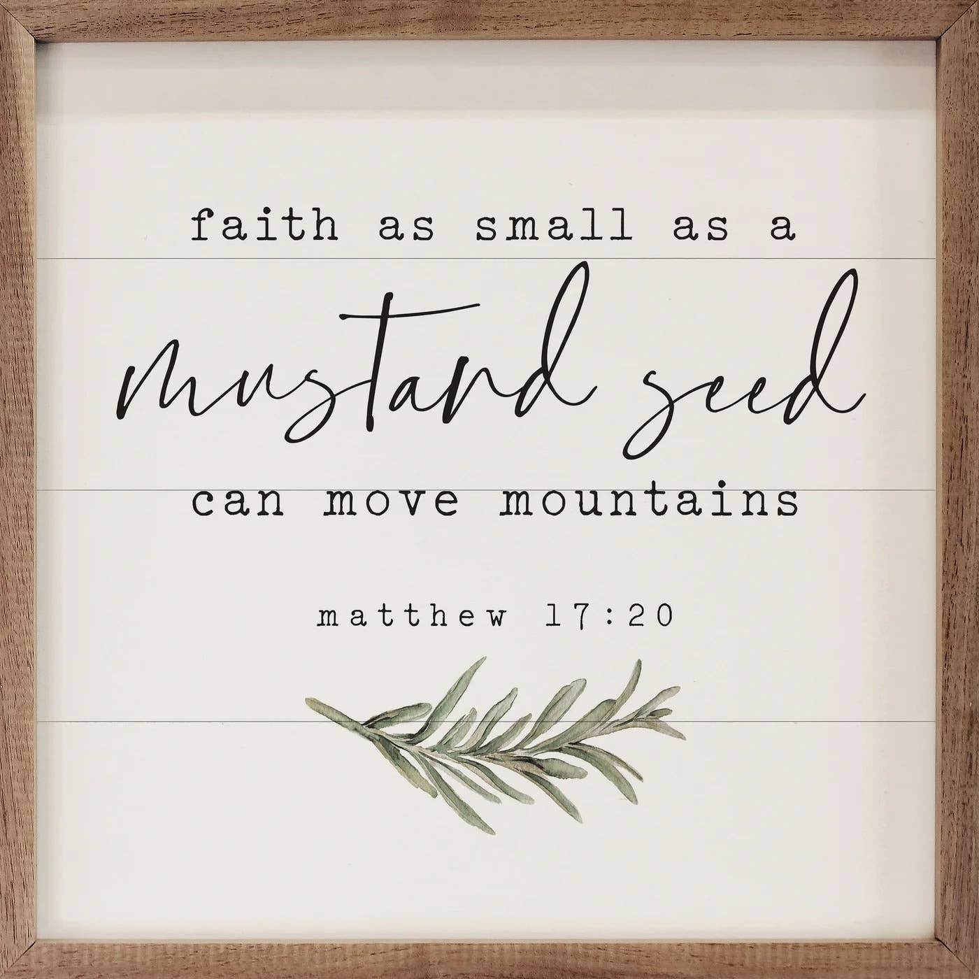 Mustard Seed Greenery Matthew 17:20