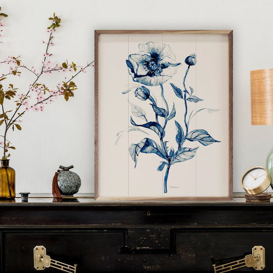 Indigo Wild Roses II By Carol Robinson image 0