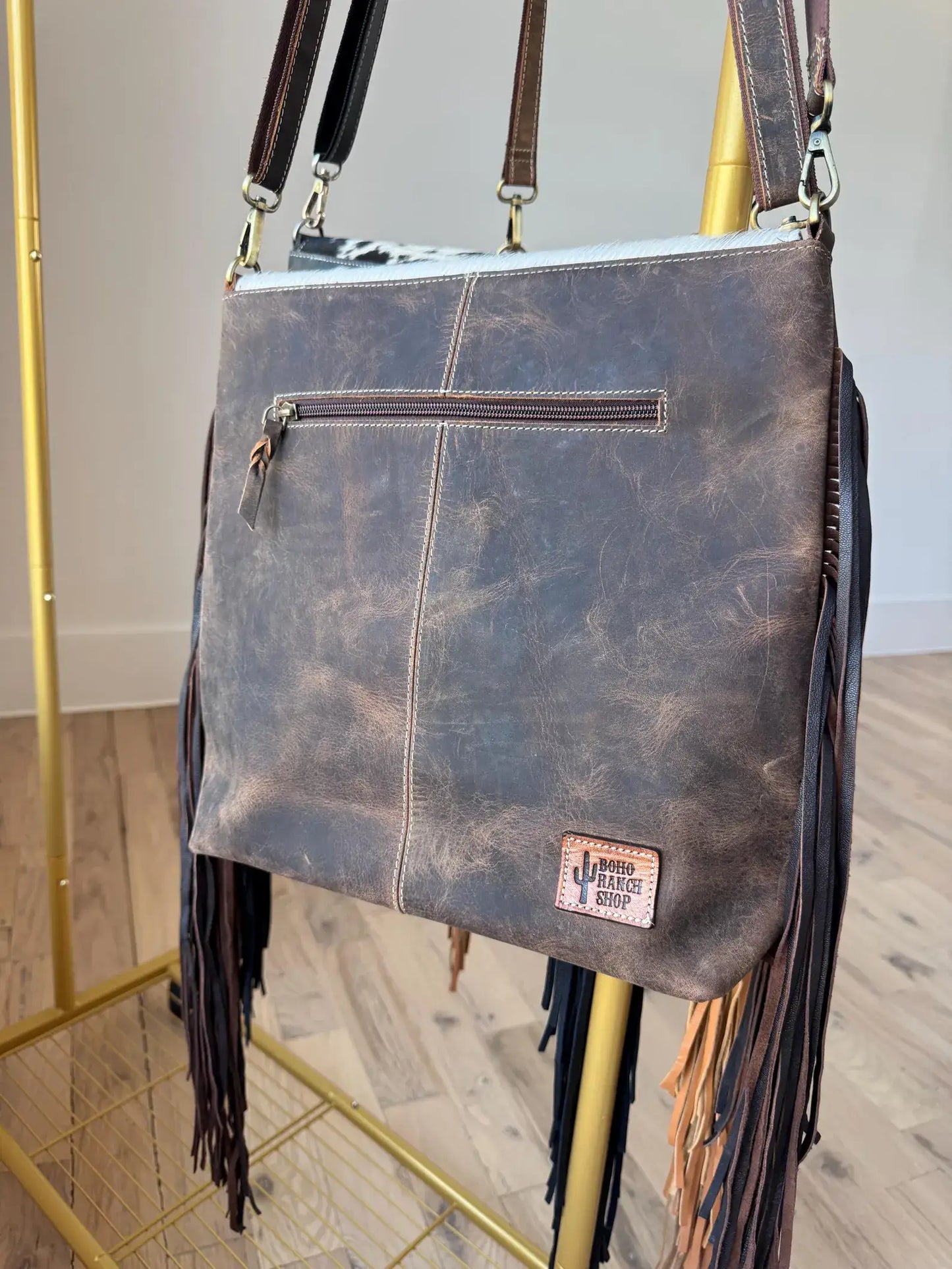 ALEXA THUNDERBIRD CROSSBODY | Western Cowhide Leather purse