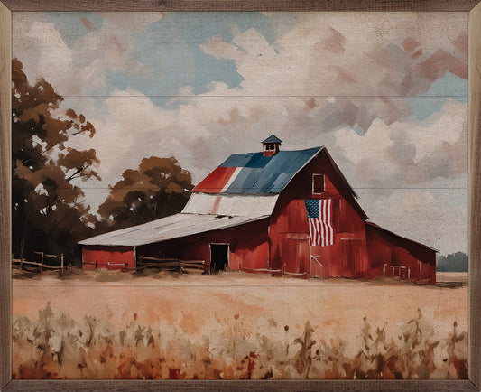 Red Barn Flag Field image 0
