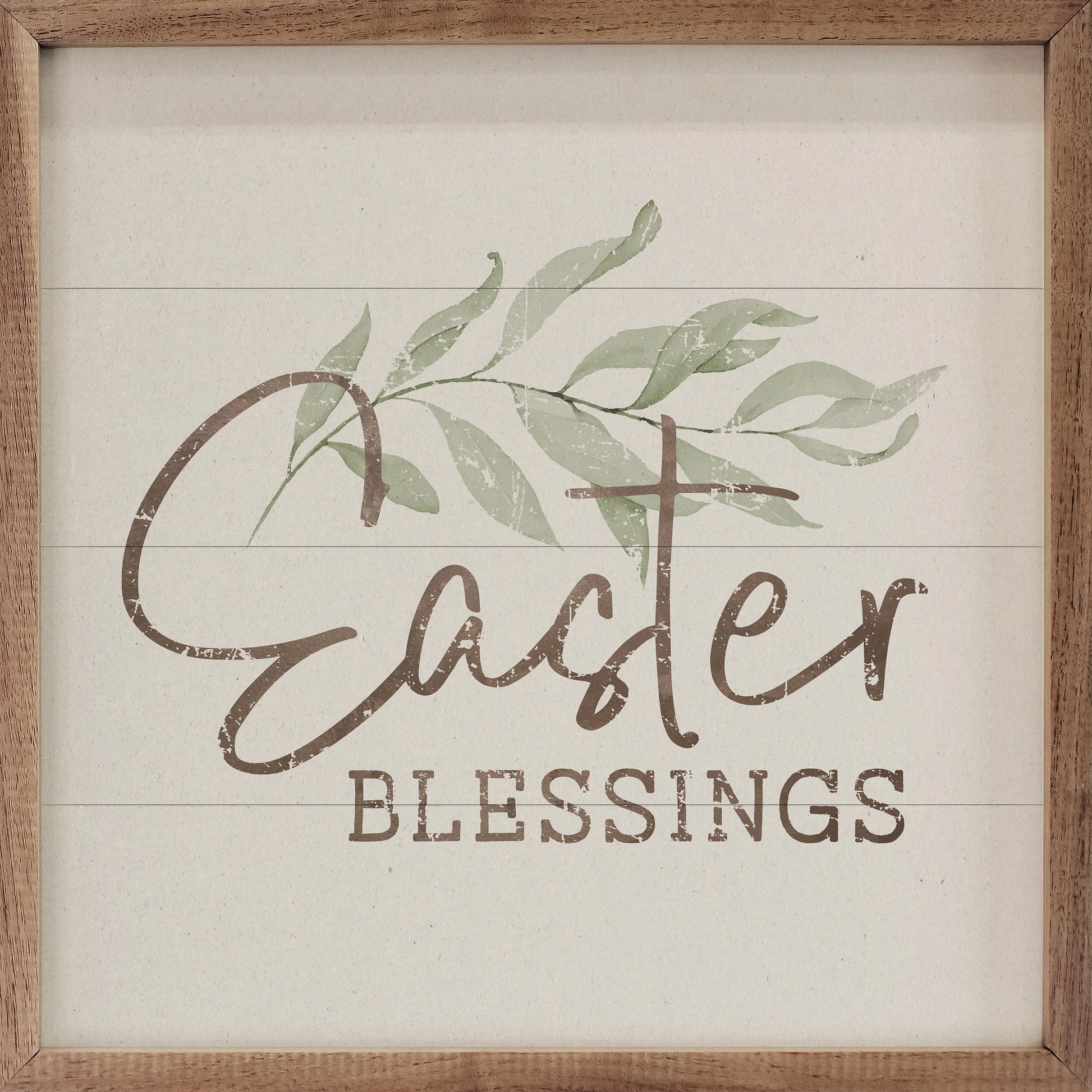 Easter Blessings Greenery White image 0