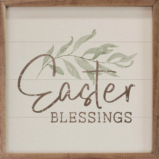 Easter Blessings Greenery White image 0