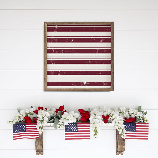 Pattern Red And White Stripes image 0