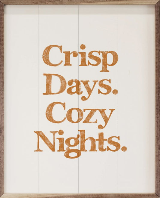 Orange Crisp Days Cozy Nights White image 0
