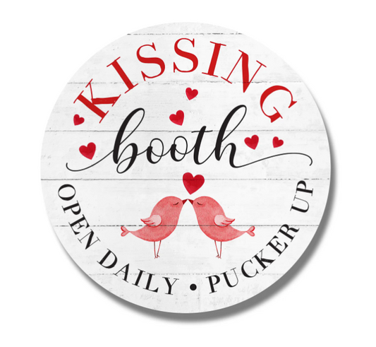 Kissing Booth Birds Whitewash Circle image 0