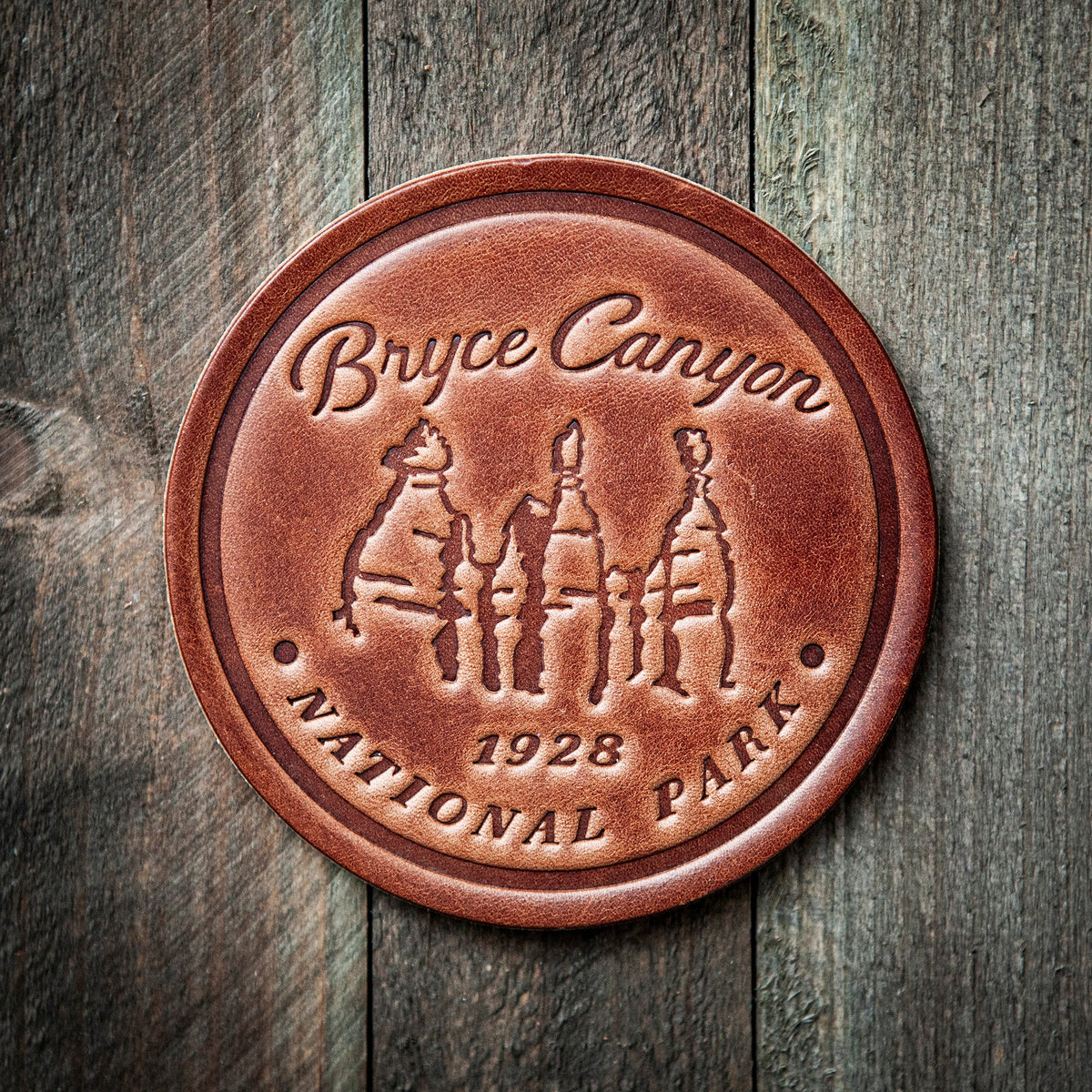 Bryce Canyon National Park Leather Coaster