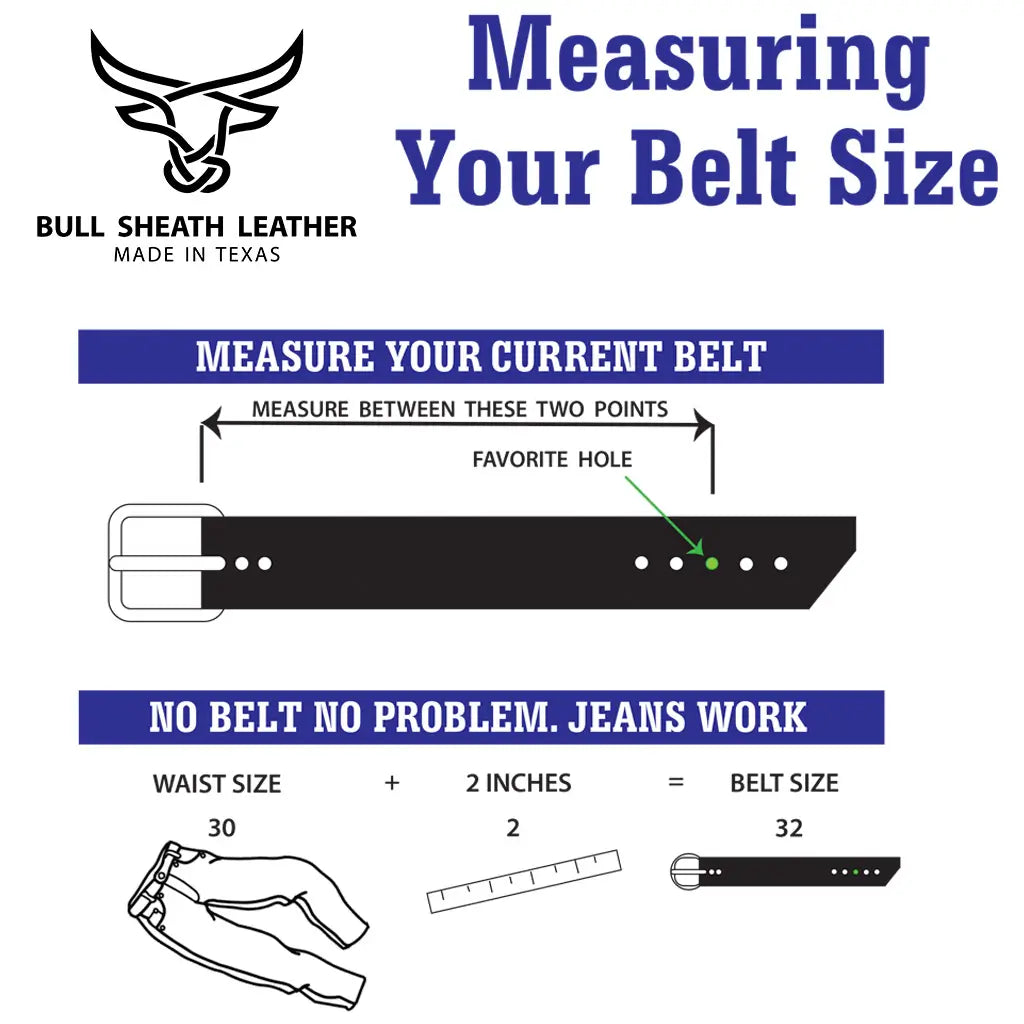 Men's Leather Belt - Oak Brown