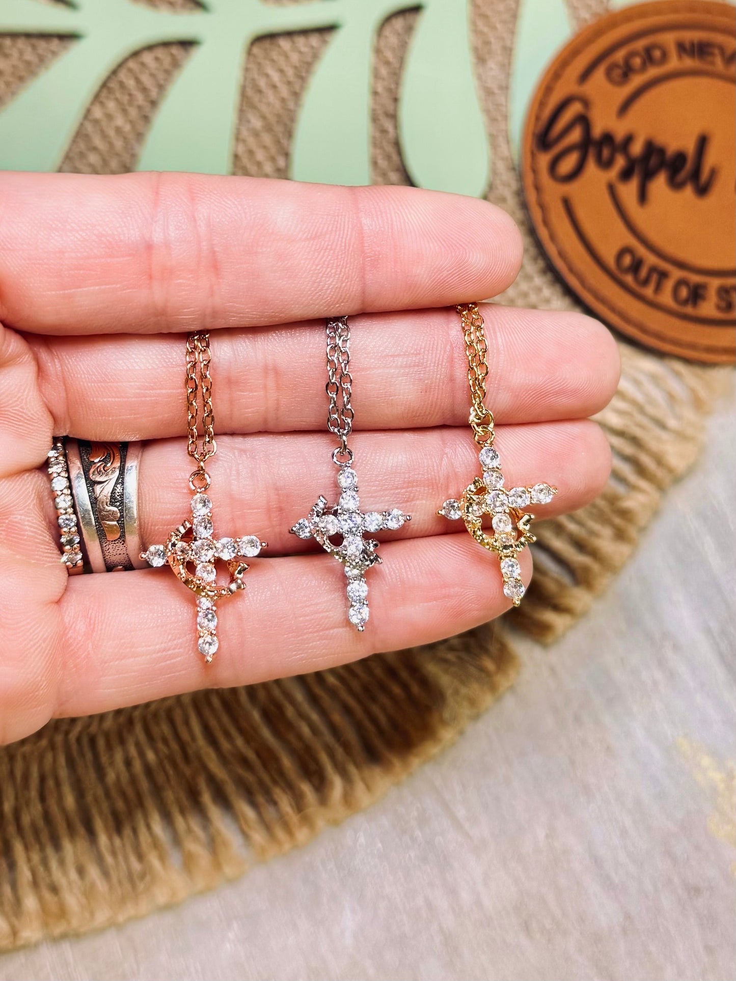 Cross Crown Christian Necklace (C3-5)