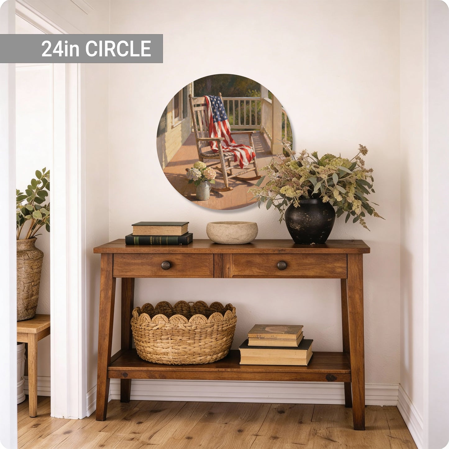 Front Porch Flag Circle