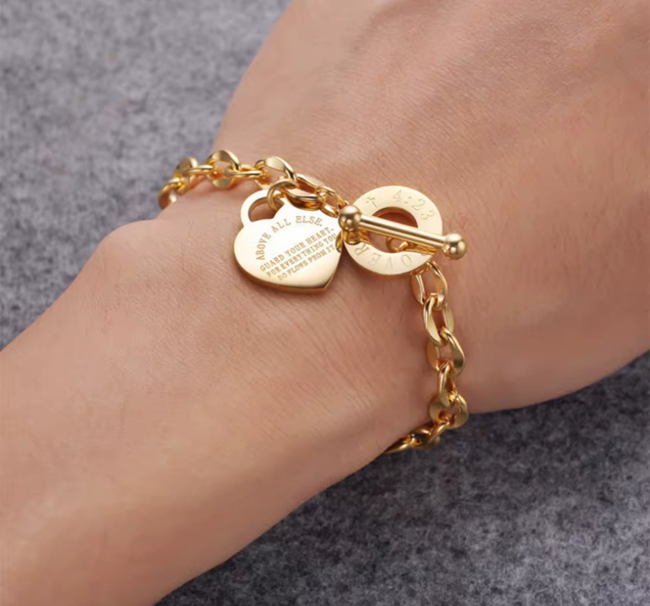 Proverbs 4:23 Bracelet - Christian Bracelet - Christian Apparel (A:1-3)