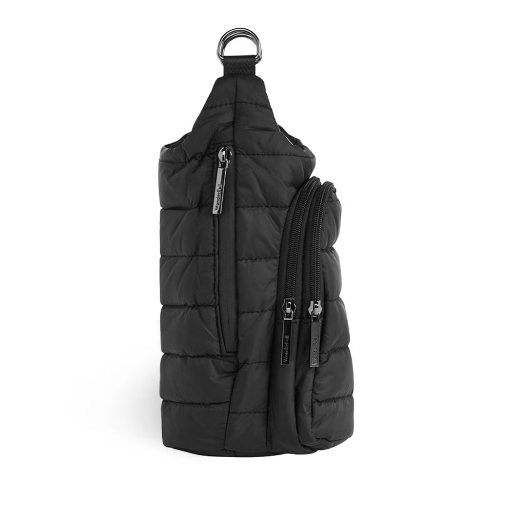 HydroBag® HANDLE®- Black Matte with Gray, Black, White Striped Strap
