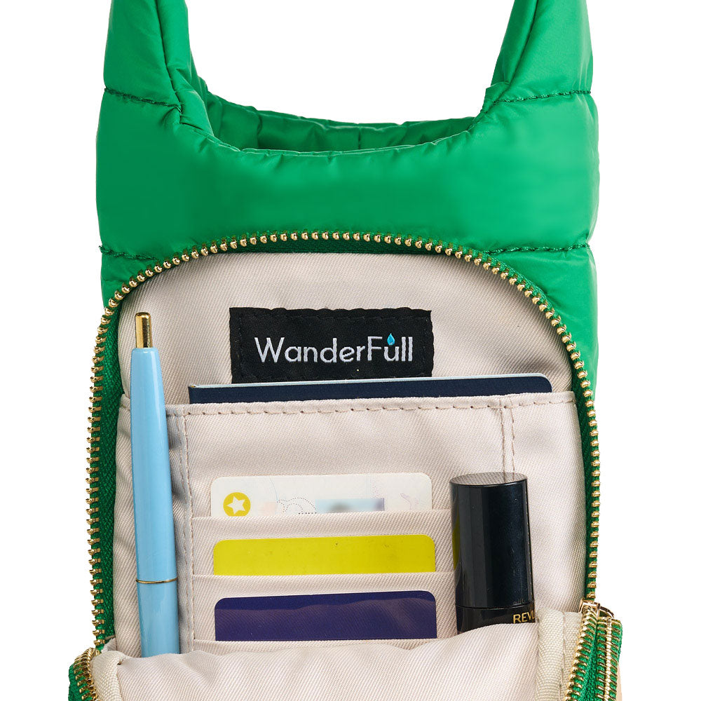 Kelly Green Matte HydroBag® with Pink/Green Strap