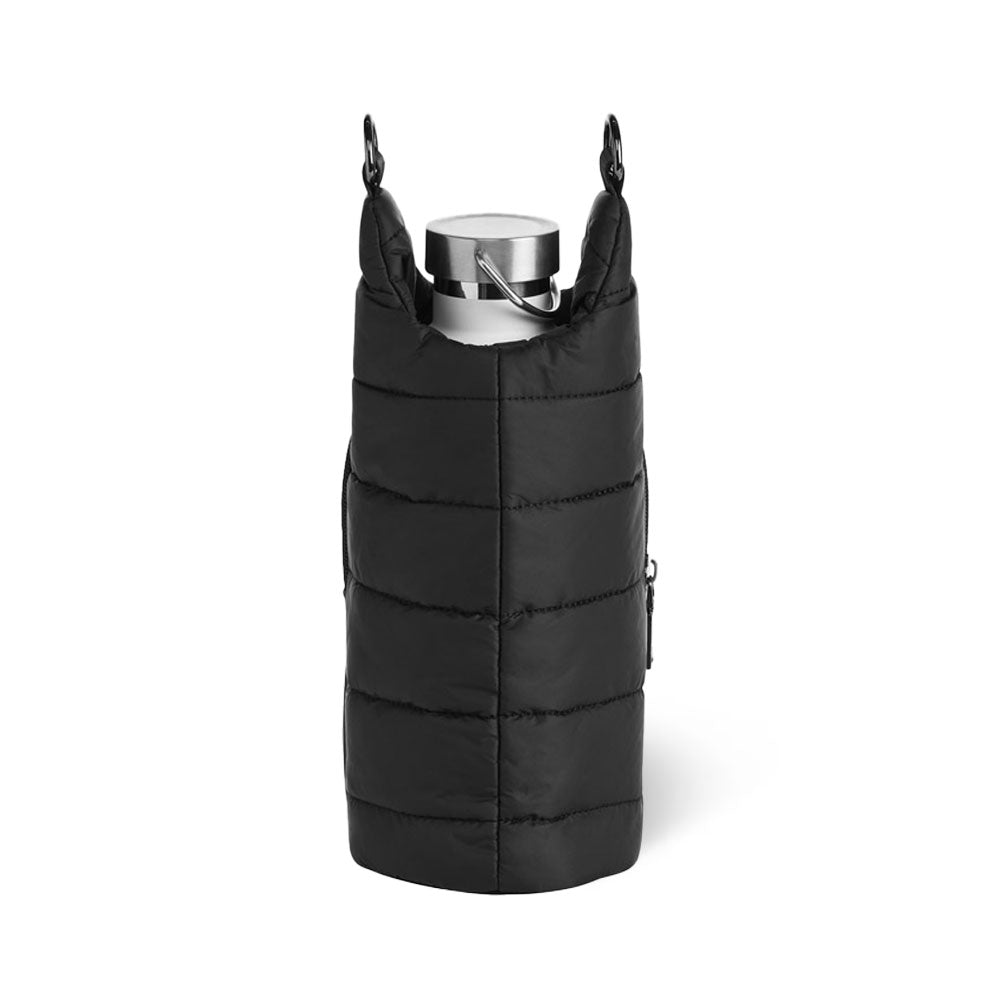 Black Matte HydroBag® with Gray/Black/White Strap
