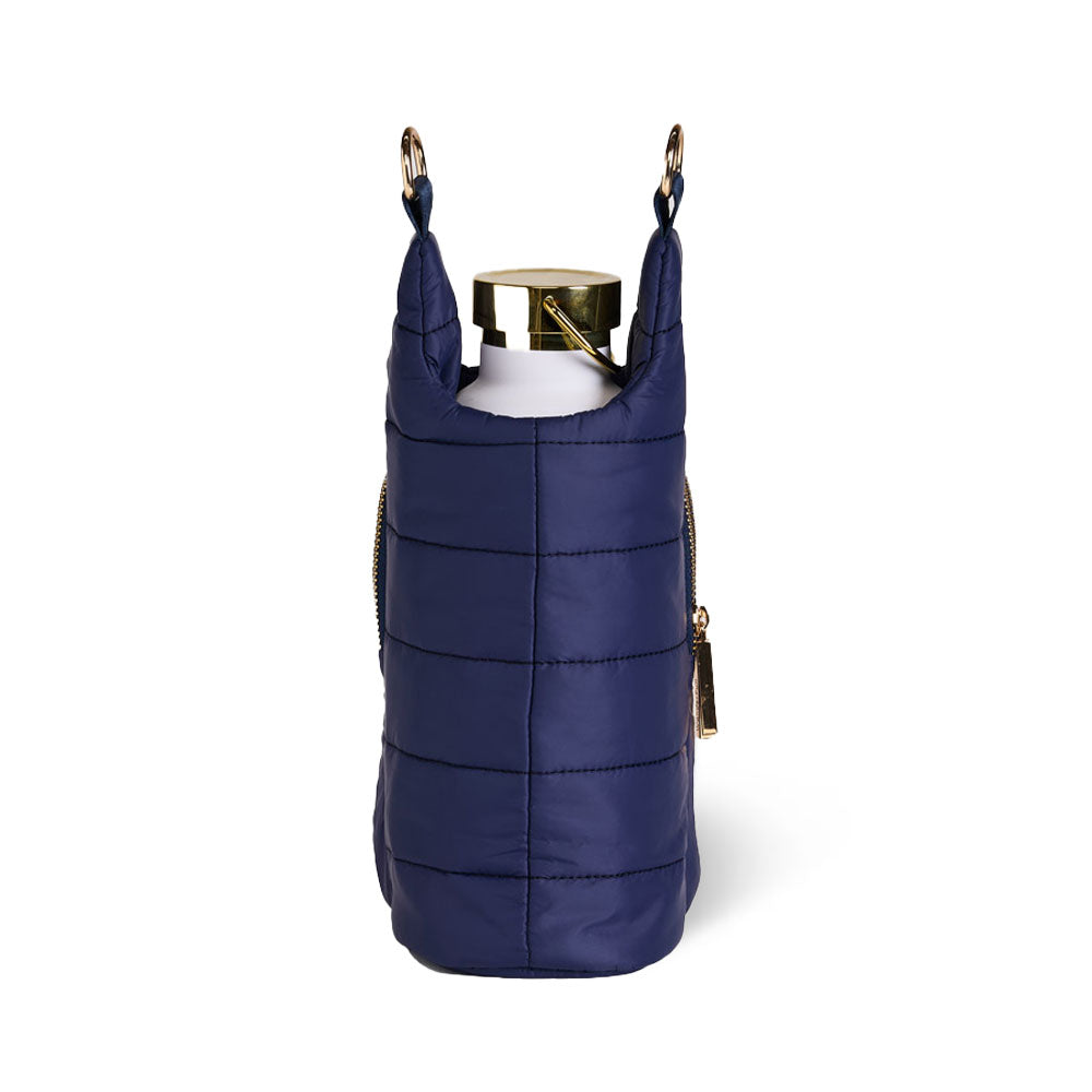 Navy Blue Matte HydroBag® with Red, White, Navy striped Strap