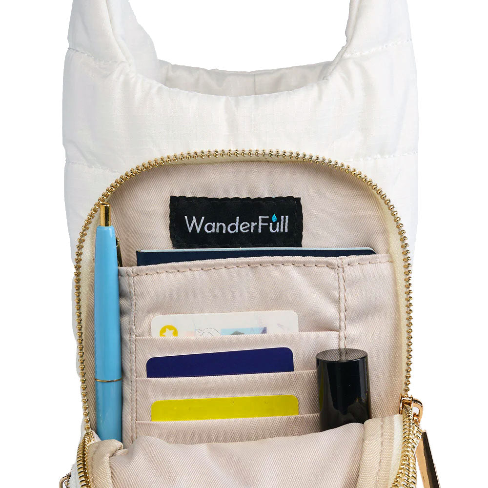 HydroBag HANDLE® -White Ripstop with Black and White Striped Strap