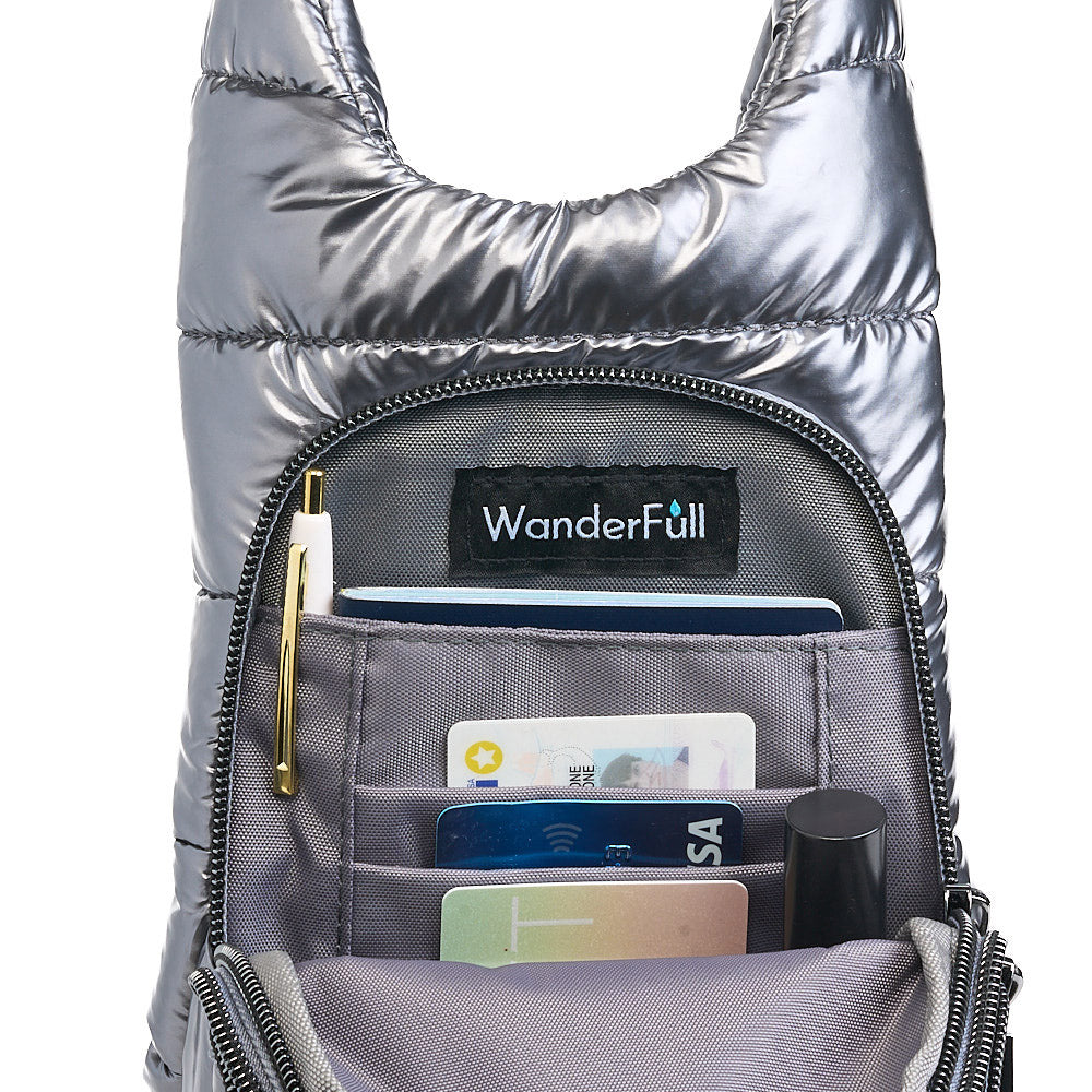 Pewter Glossy HydroBag® with Camo Strap