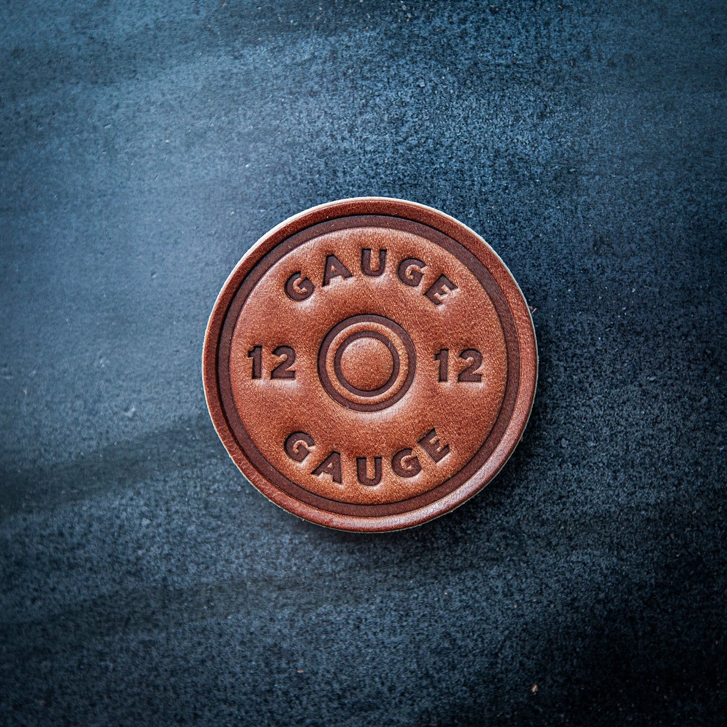 12 Gauge Leather Magnet Circle Style