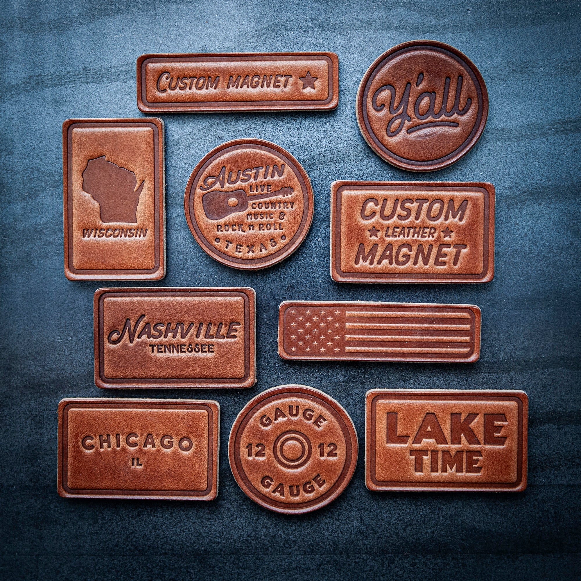 Sugarhouse Leather Cabin Magnet Block