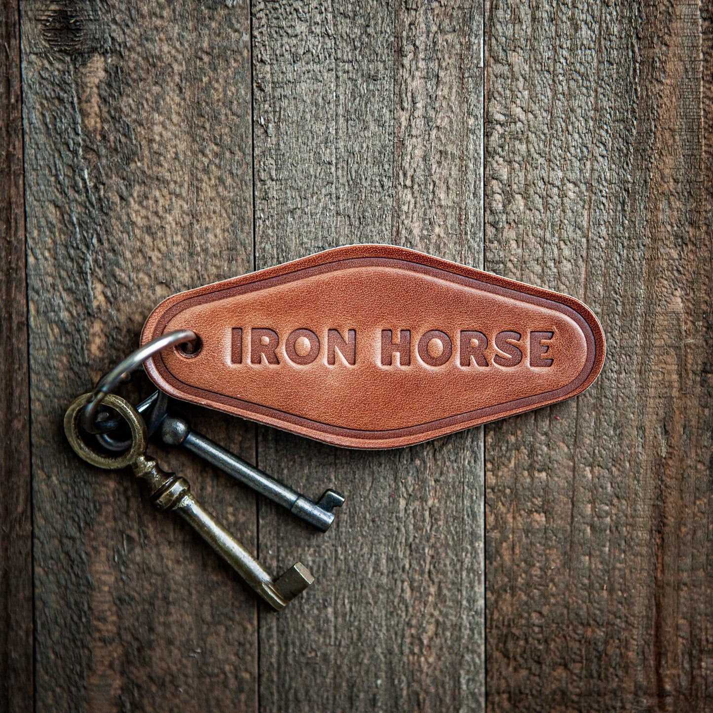 Iron Horse Leather Keychain Motel Style