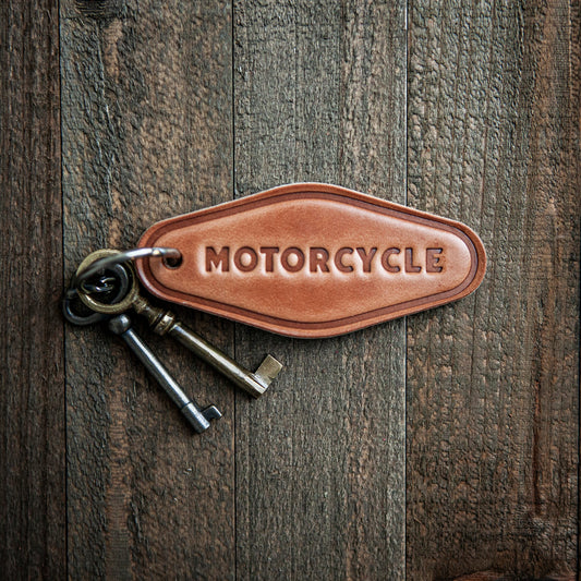 Motorcycle Leather Keychain Motel Style