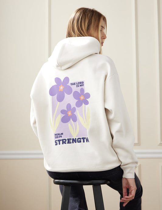 My Strength Floral Unisex Hoodie