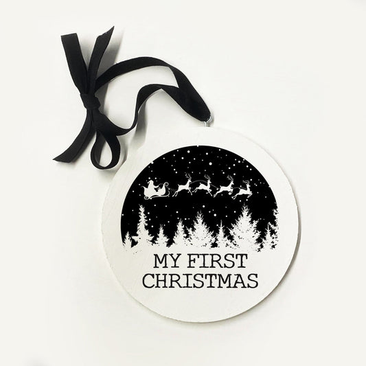 First Christmas Sleigh Ornament