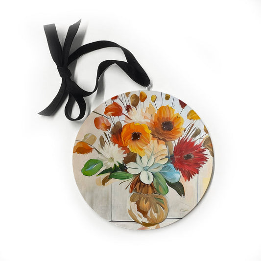 Rustic Vase Tan Ornament