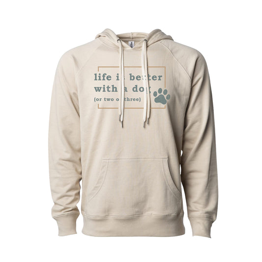 Life Is Better With Dog Paw Hoodie