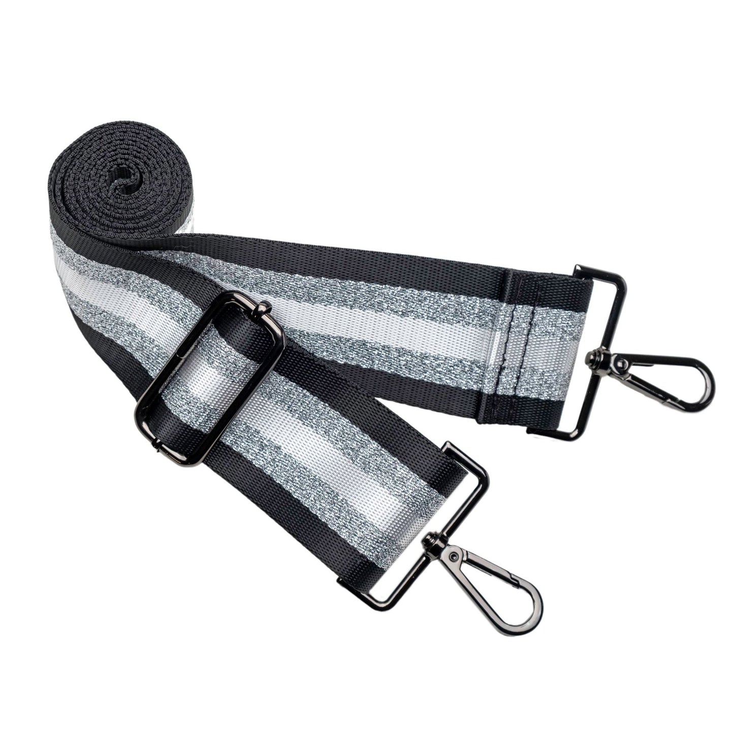 Silver/White Strap with Silver Hardware