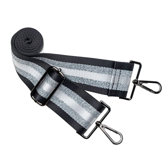 Silver/White Strap with Silver Hardware