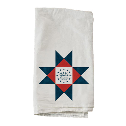 America 250 Heritage Navy Quilt Block Towel