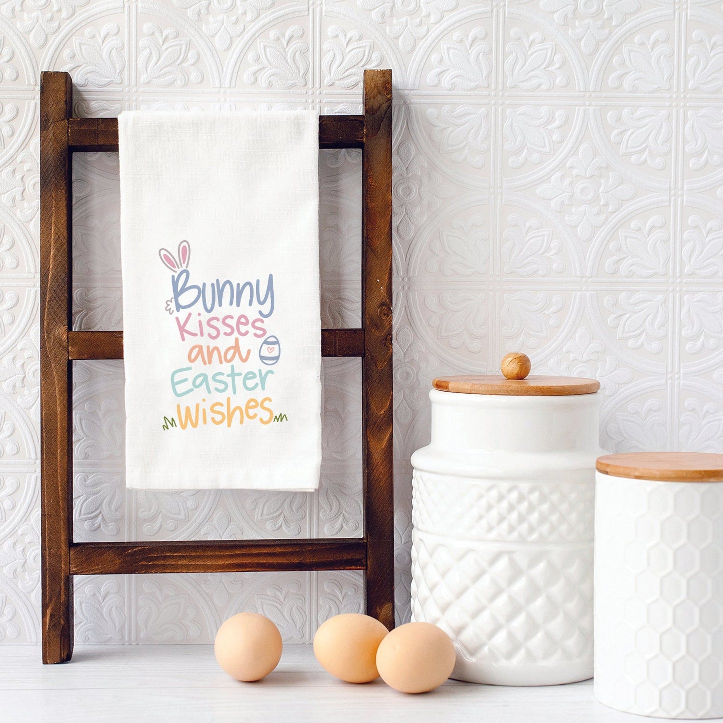 Bunny Kisses Easter Wishes By Brooke Nicole Designs Towel