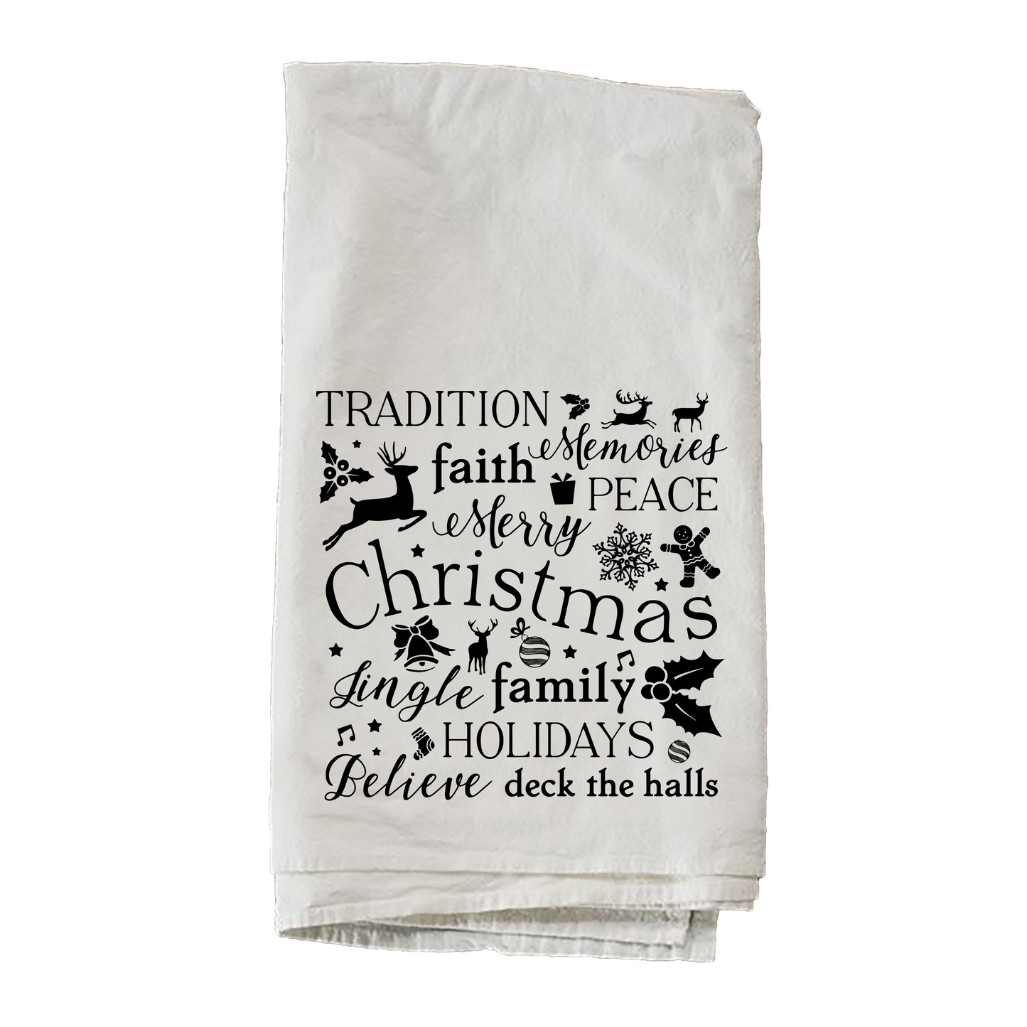 Christmas Words Towel