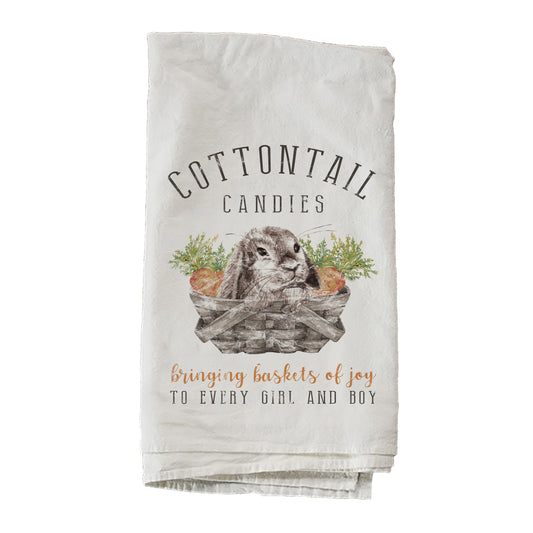 Cottontail Candies Basket Towel