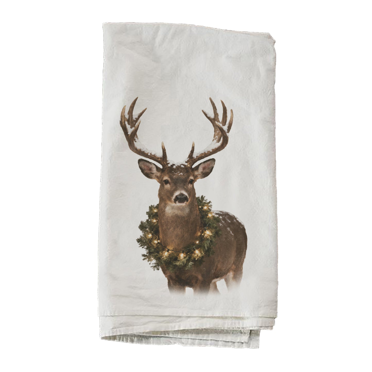 Deer With Wreath Towel