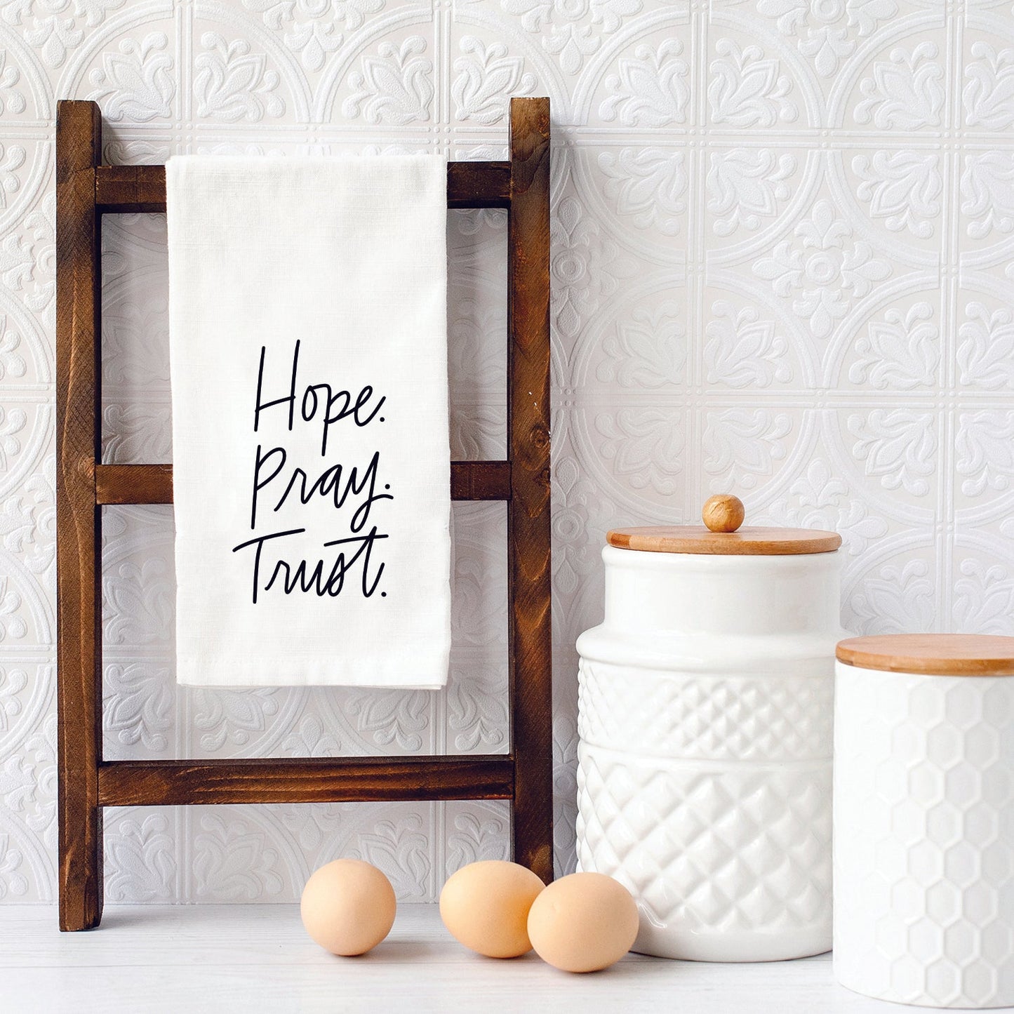 Hope Pray Trust By Brooke Nicole Designs Towel