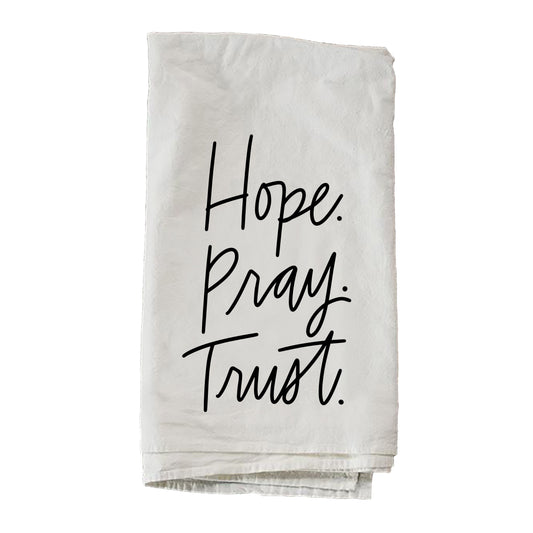 Hope Pray Trust By Brooke Nicole Designs Towel