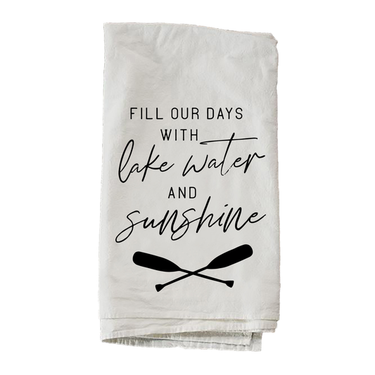 Lake Water And Sunshine Towel