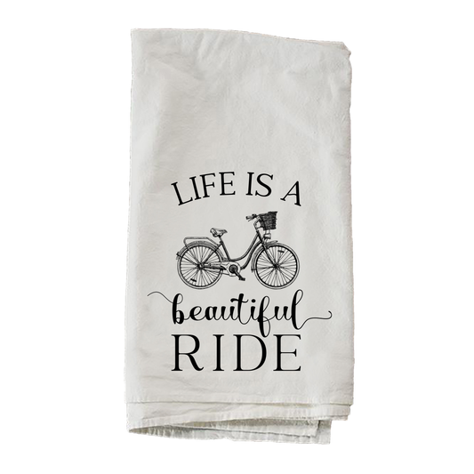 Life Is A Beautiful Ride Towel