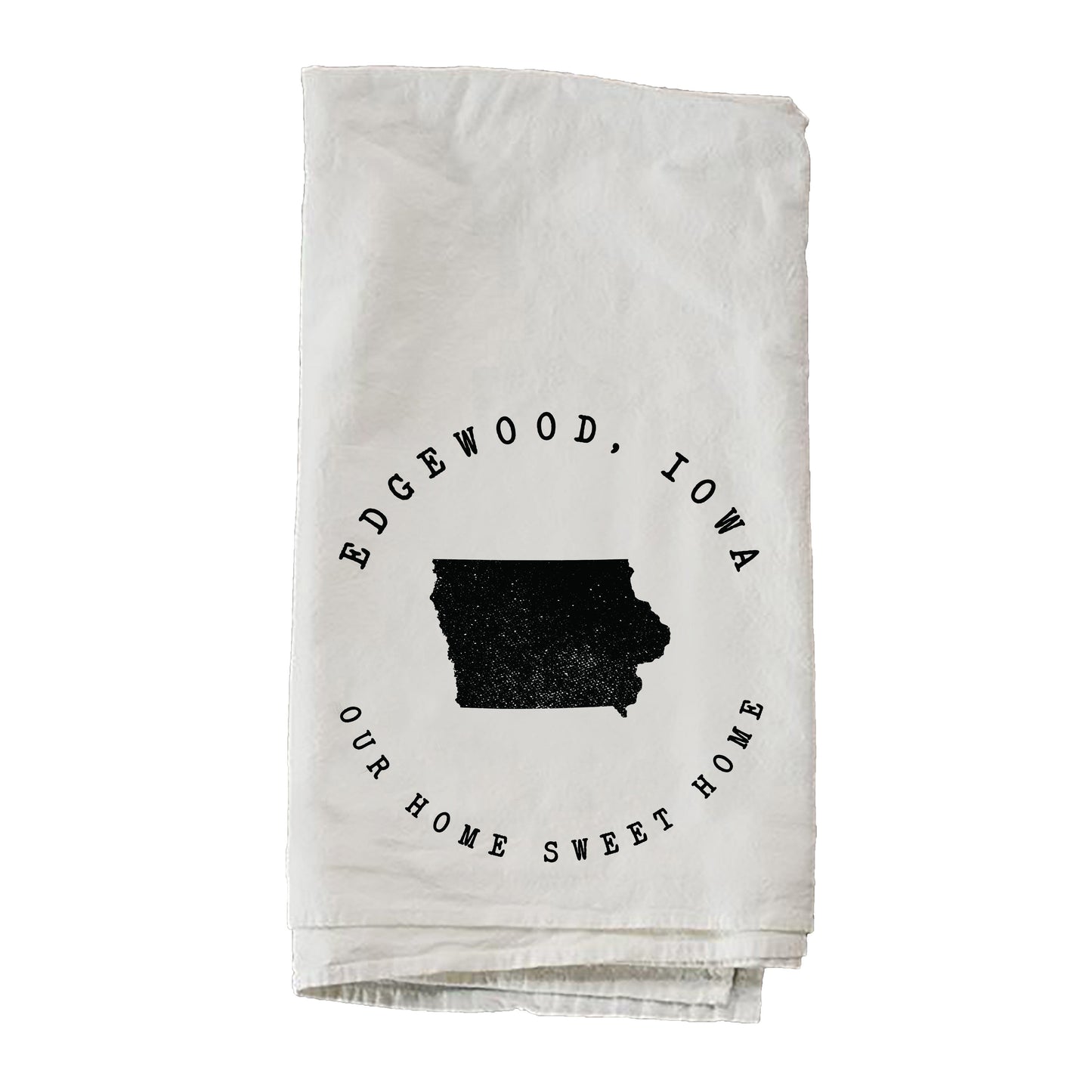 Personalized Black City State Towel