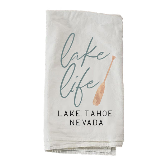 Personalized Lake Life Oar Towel