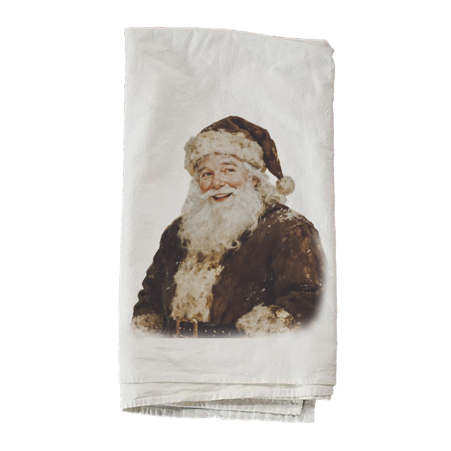 Santa In Brown Towel