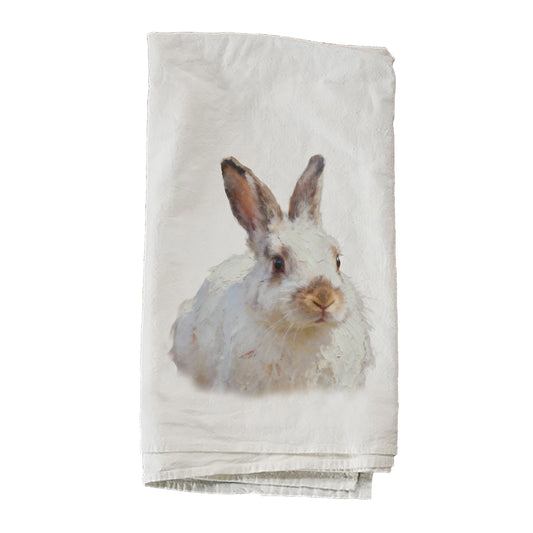 Single White Bunny Towel