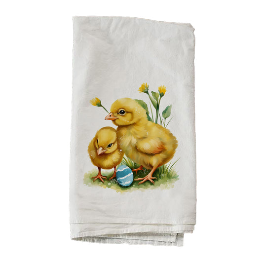 Two Chicks With Easter Egg Towel