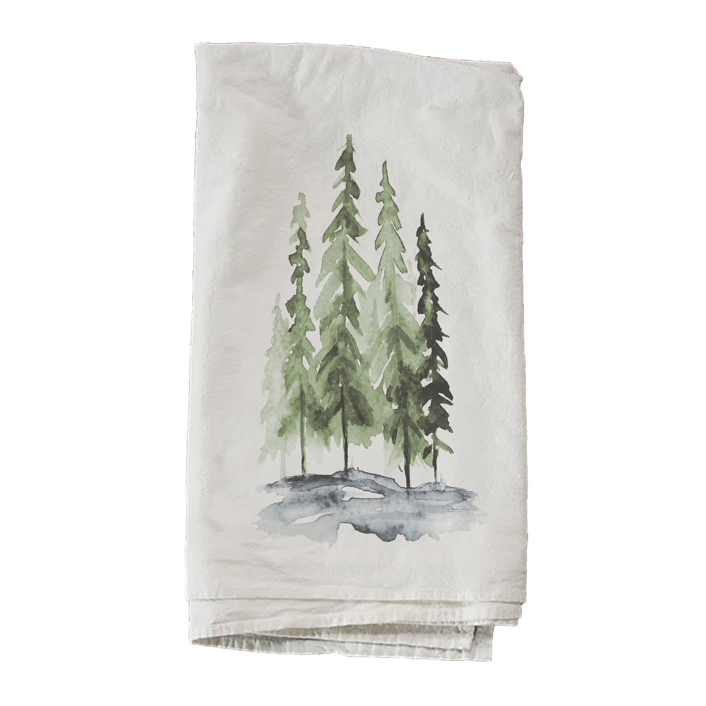 Watercolor Pines Towel