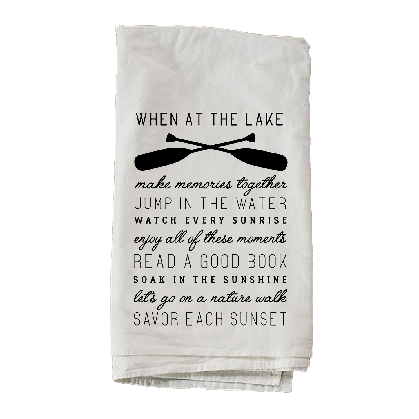 When At The Lake Towel